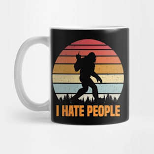 Funny Bigfoot Sasquatch I Hate People Mug